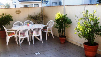 Terraço, onde acontecem alguns eventos.