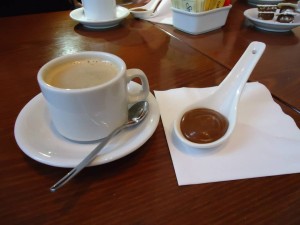 Un café con dulce de leche...Qué delicia!