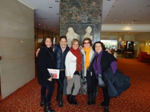 El grupo de Espaço Idiomas en el lobby  del Hotel Etoile en la Recoleta